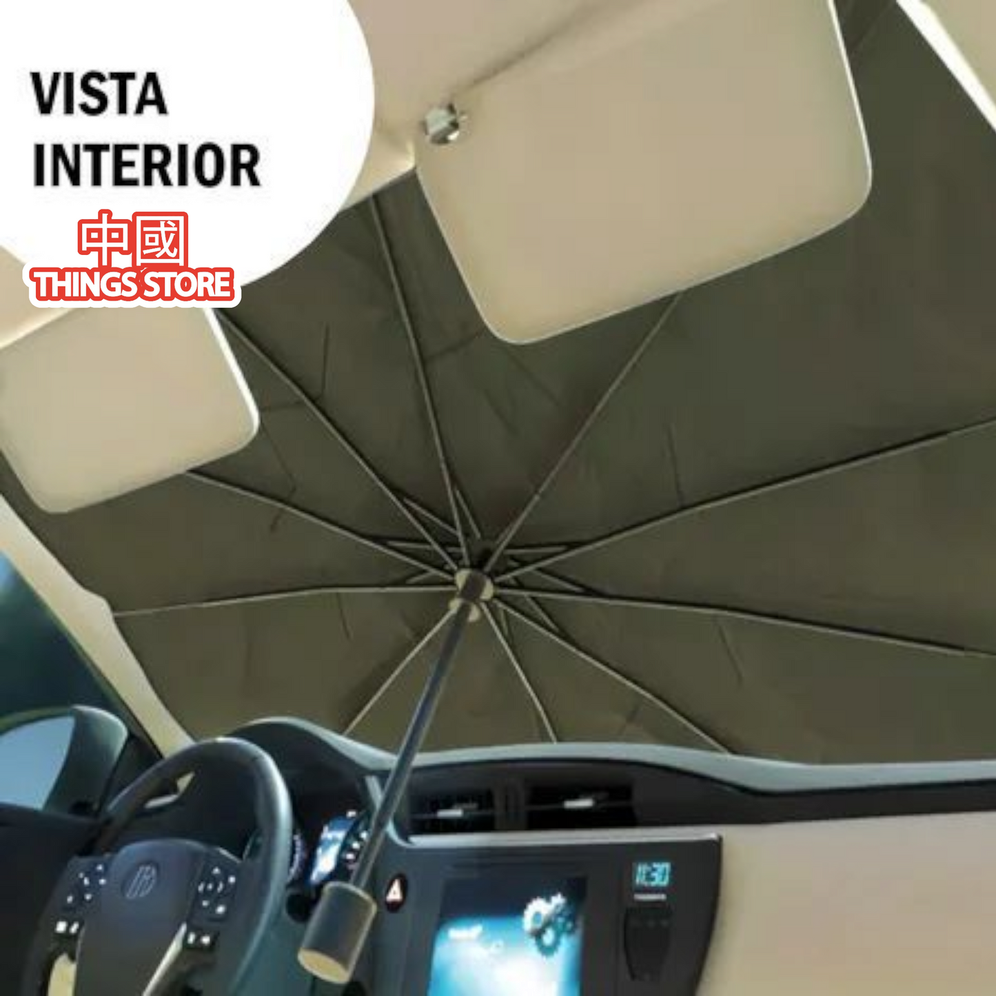 Cubre parabrisas con baston