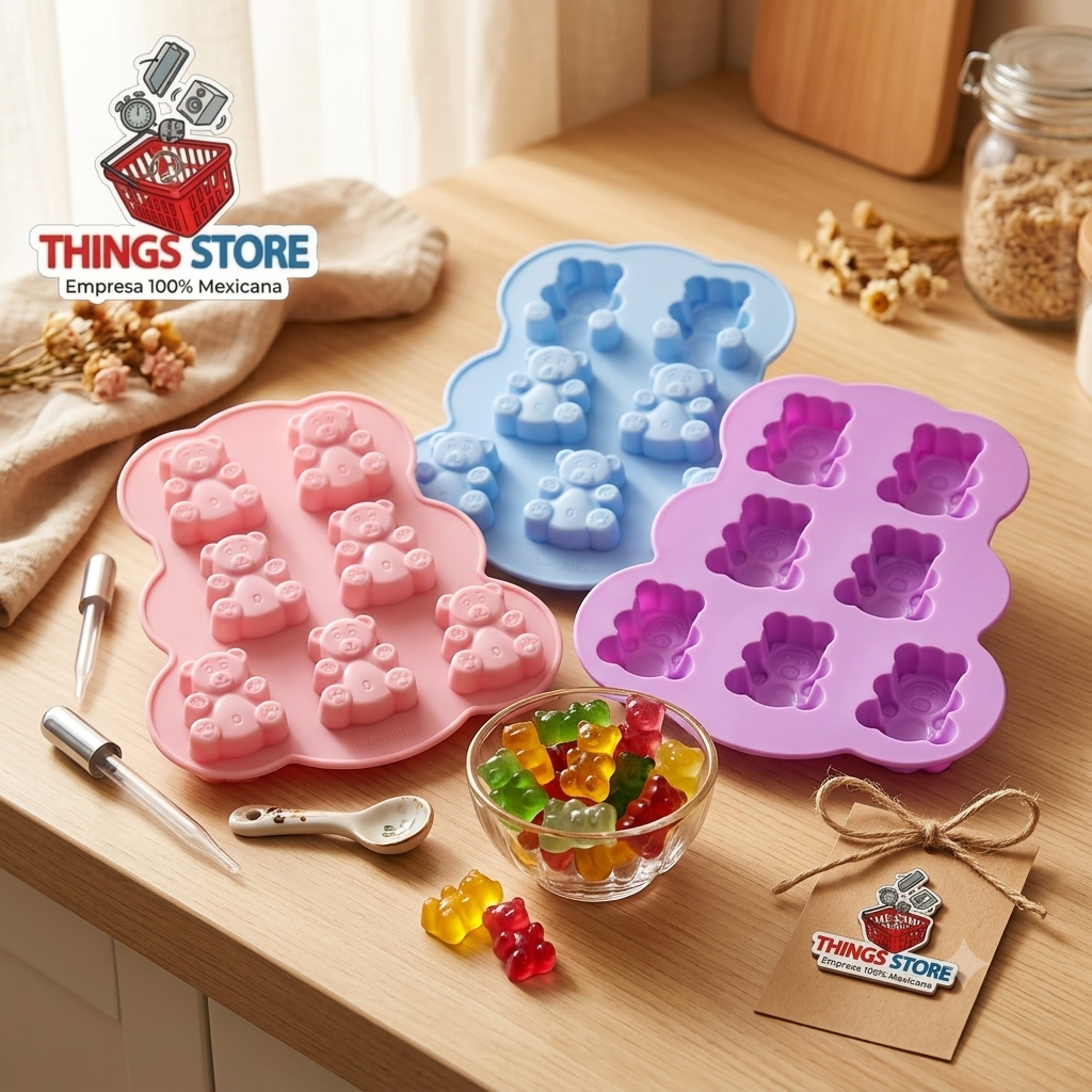 Molde de silicón de ositos 🧸