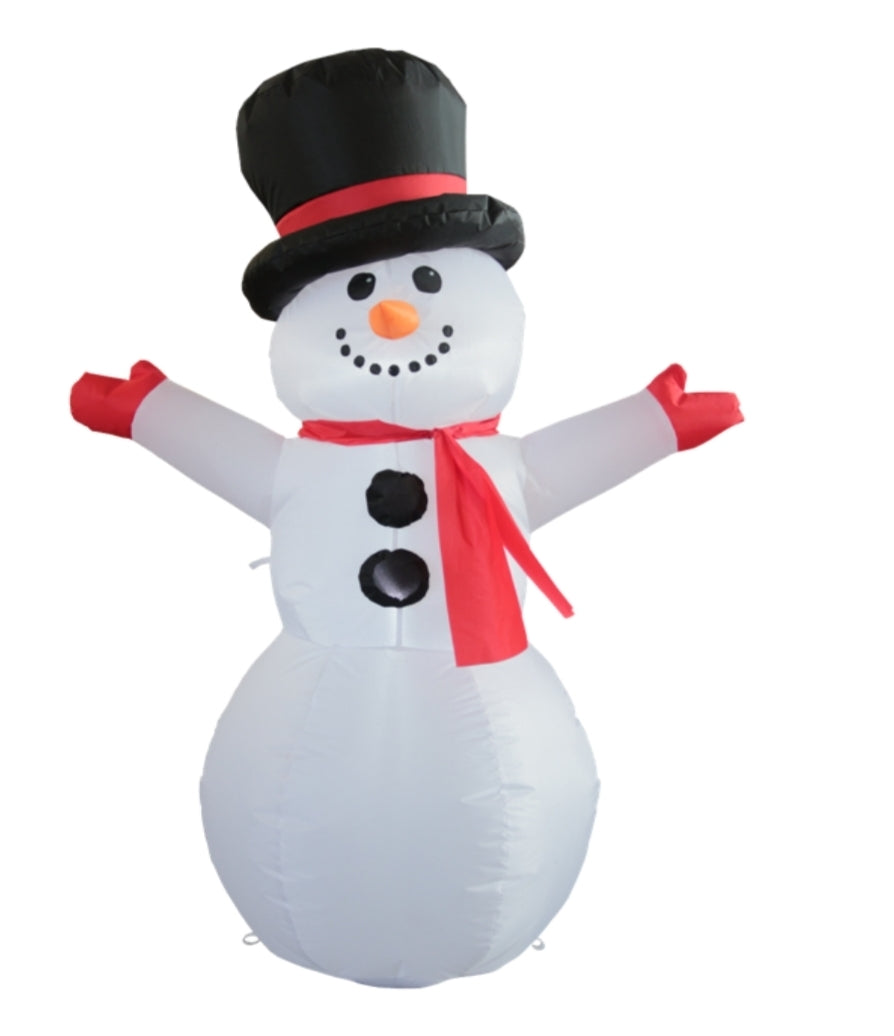 Muñeco de nieve inflable