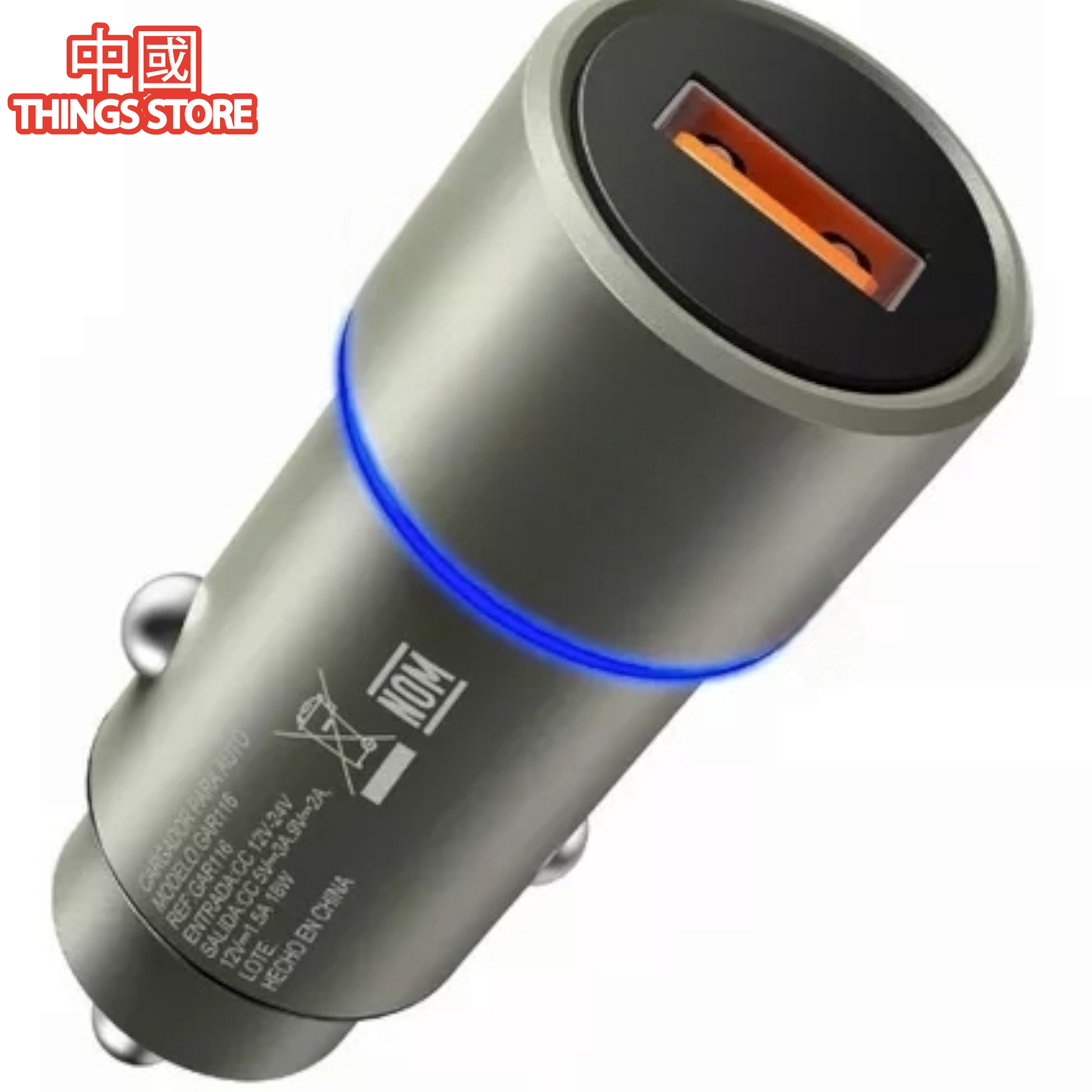 Combo cargador para auto de USB a tipo C