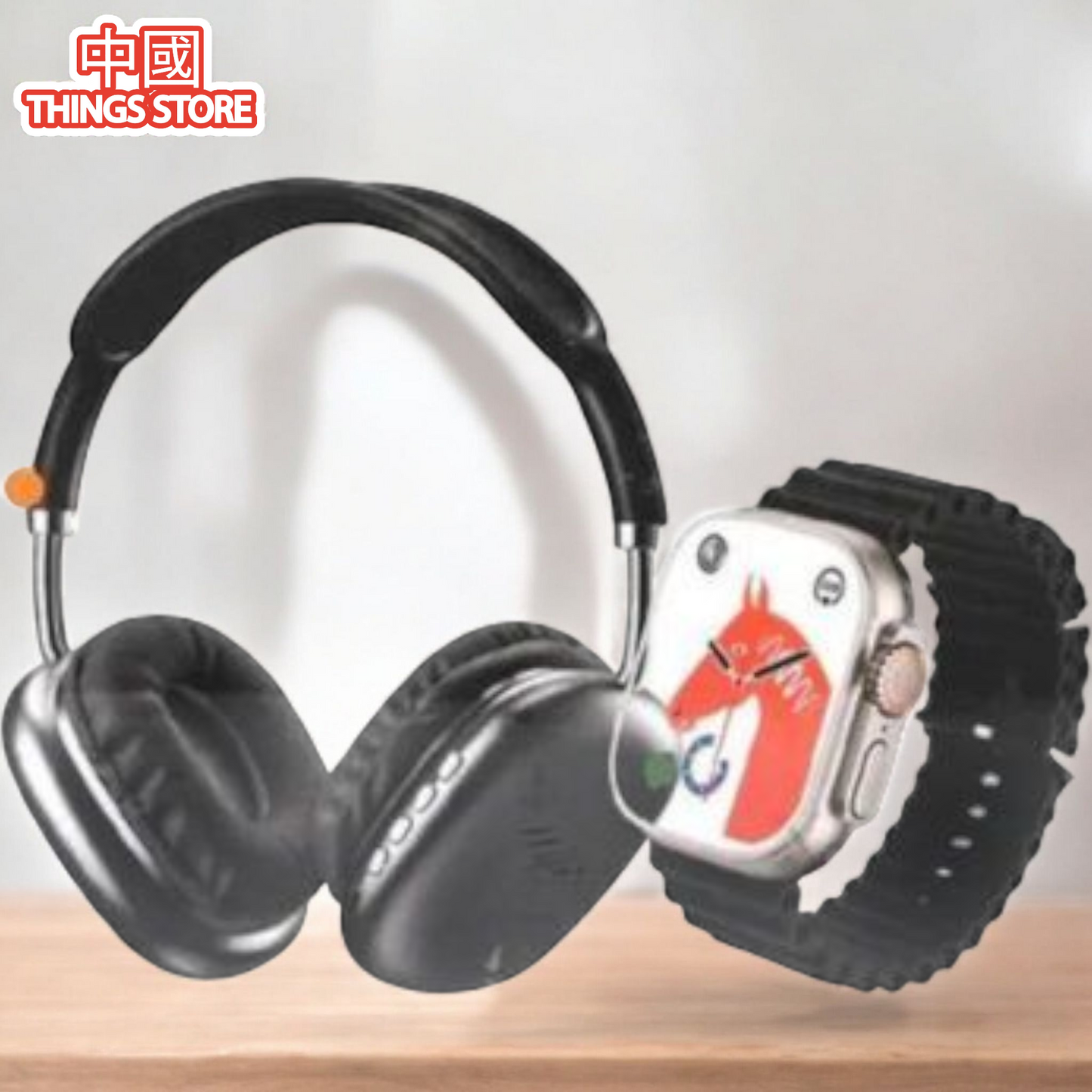 Audífonos + smart watch + 7 correas