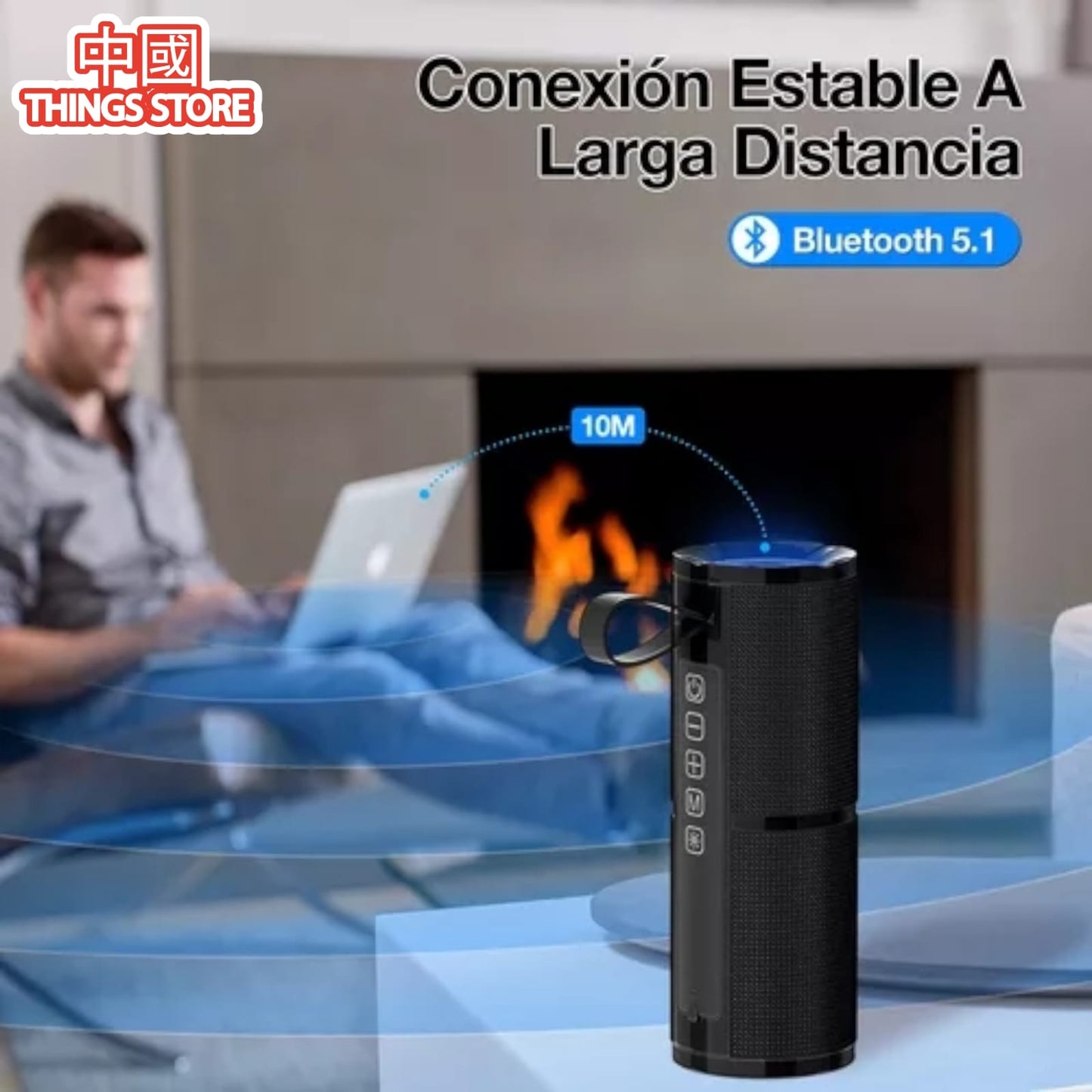 Bocina en forma de cilindro grande