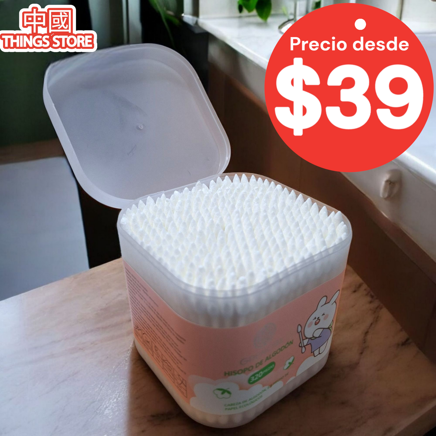 Cotonetes 320pz
