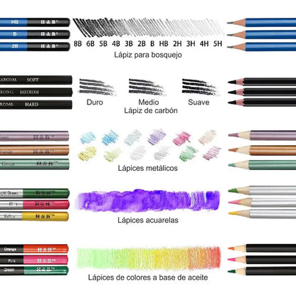 Estuche de colores 71 piezas