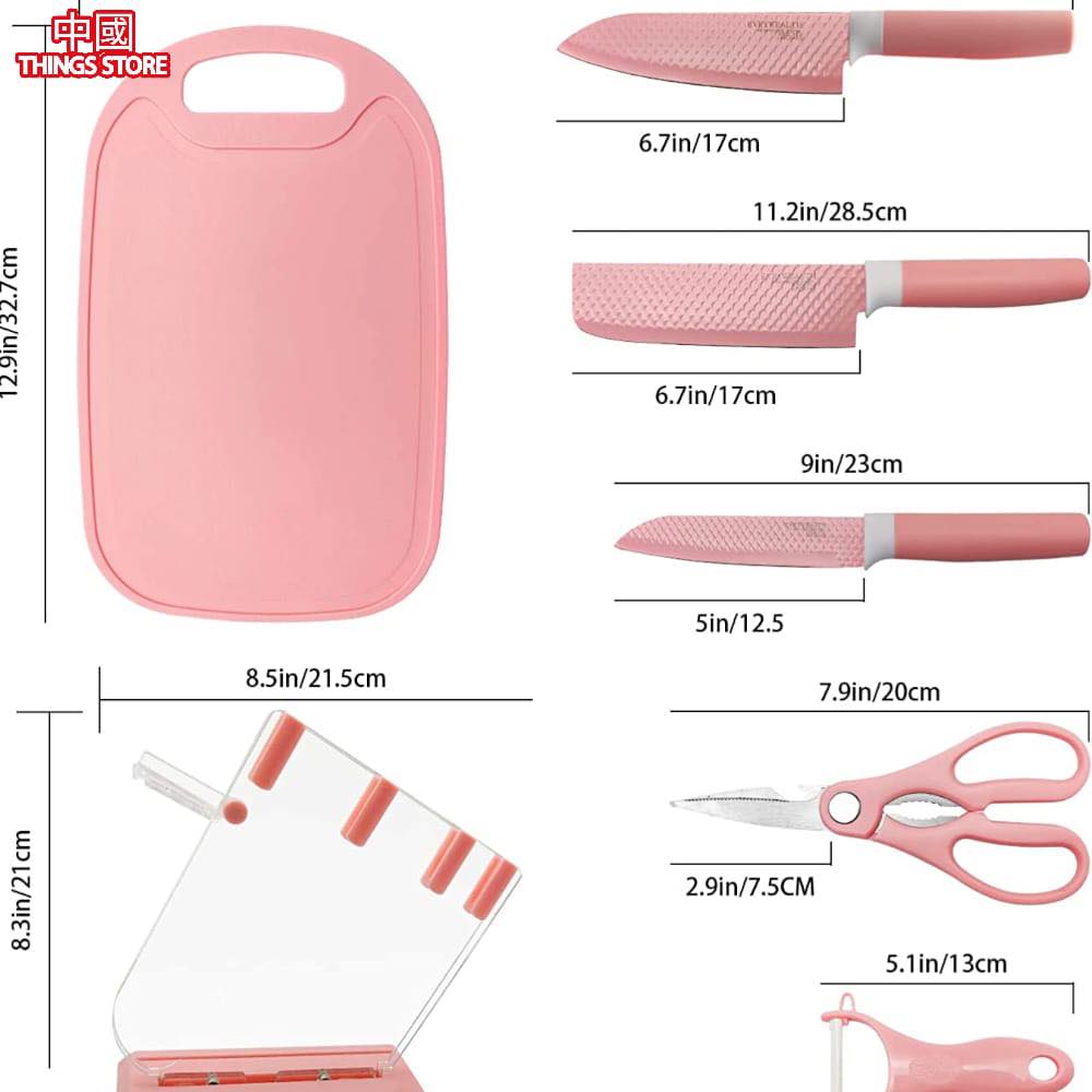 Kit de cuchillos con base