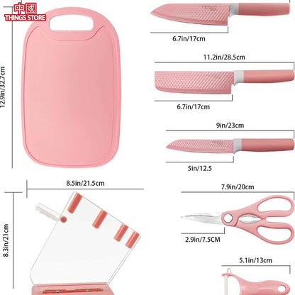 Kit de cuchillos con base