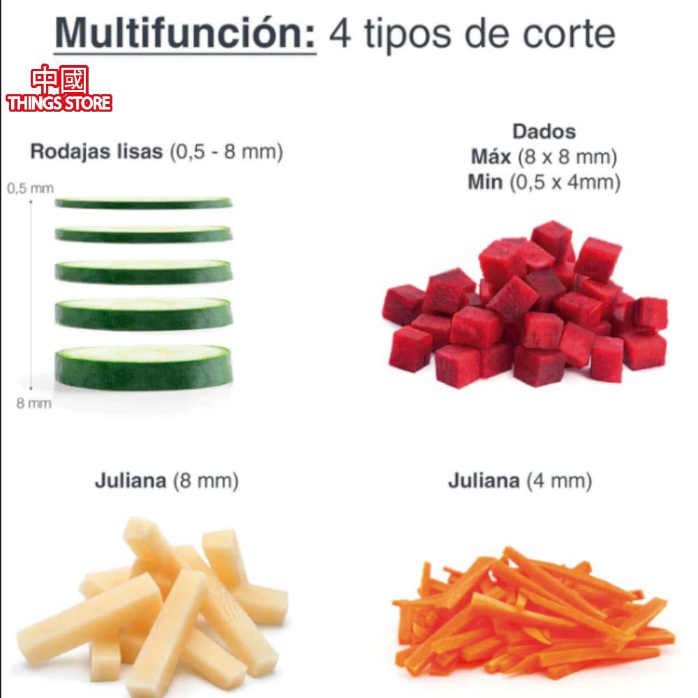 Cortador de alimentos con mandolina