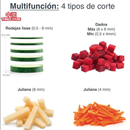 Cortador de alimentos con mandolina