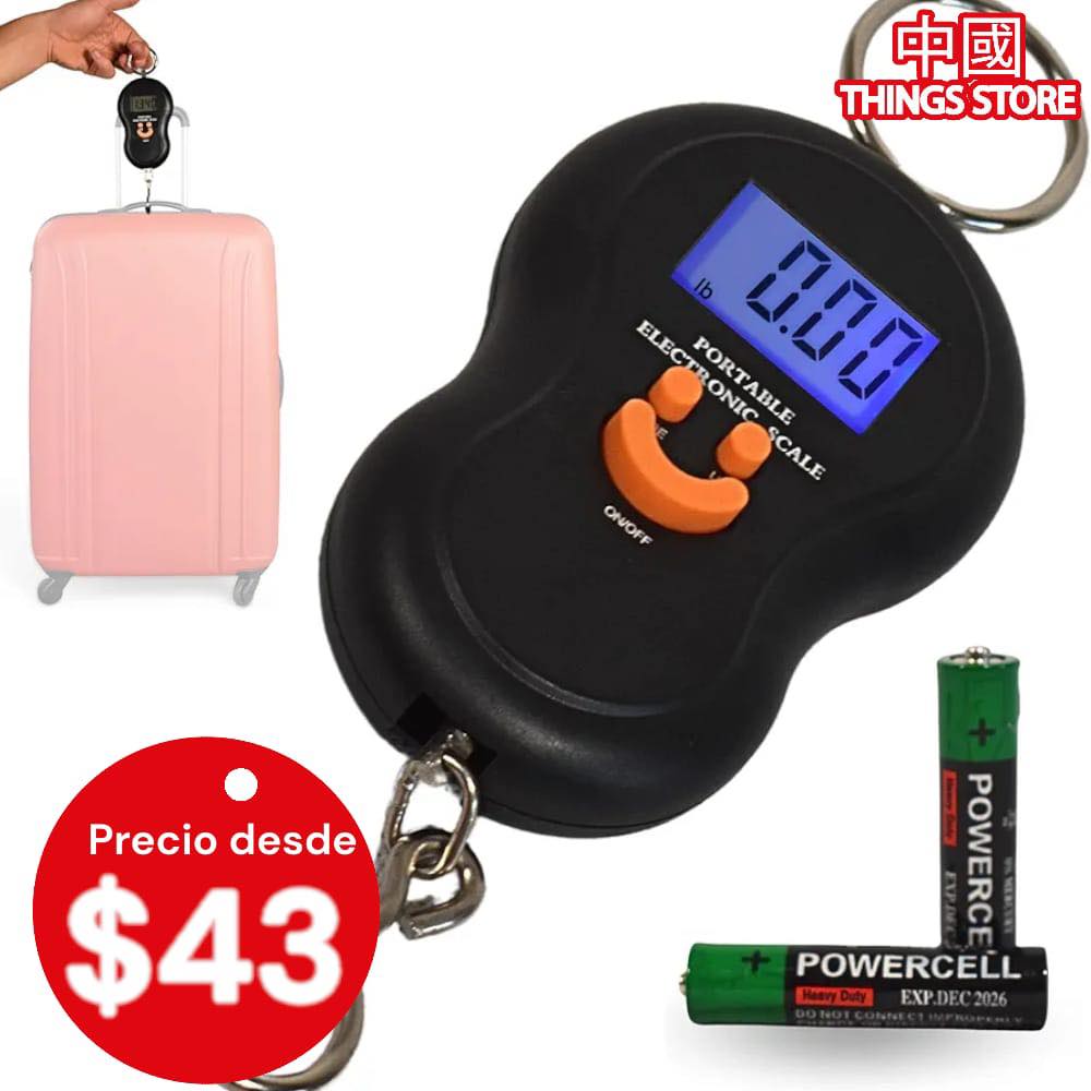 Báscula portátil para equipaje