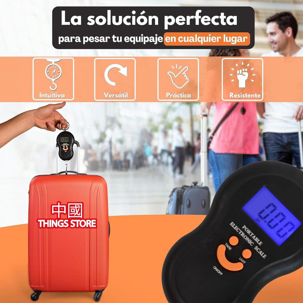 Báscula portátil para equipaje