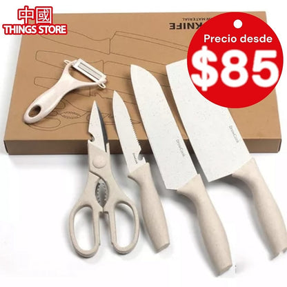 Set de cuchillos unicolor