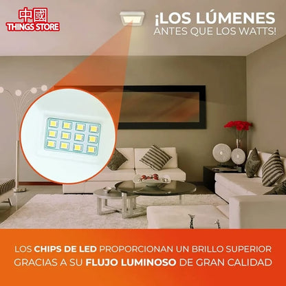 Lámpara de techo cuadrada de 29cm