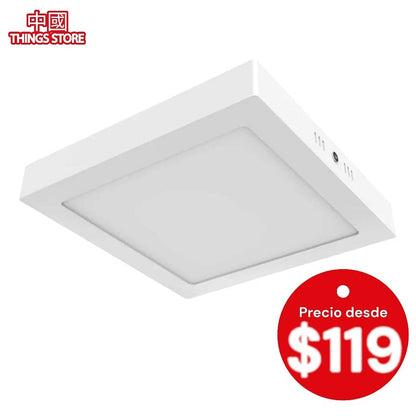 Lámpara de techo cuadrada de 29cm