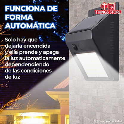 Lámpara solar cuadrada