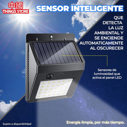 Lámpara solar cuadrada