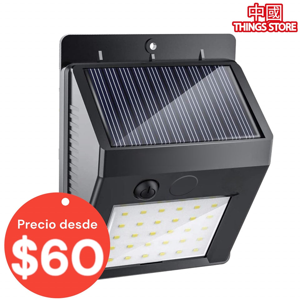 Lámpara solar cuadrada