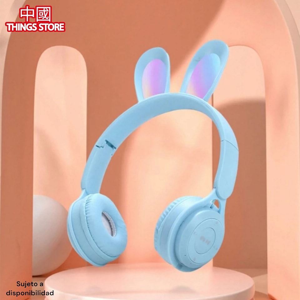 Auriculares de diadema de conejo