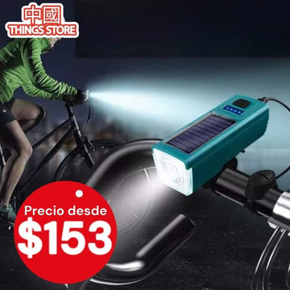 Lámpara de bici solar