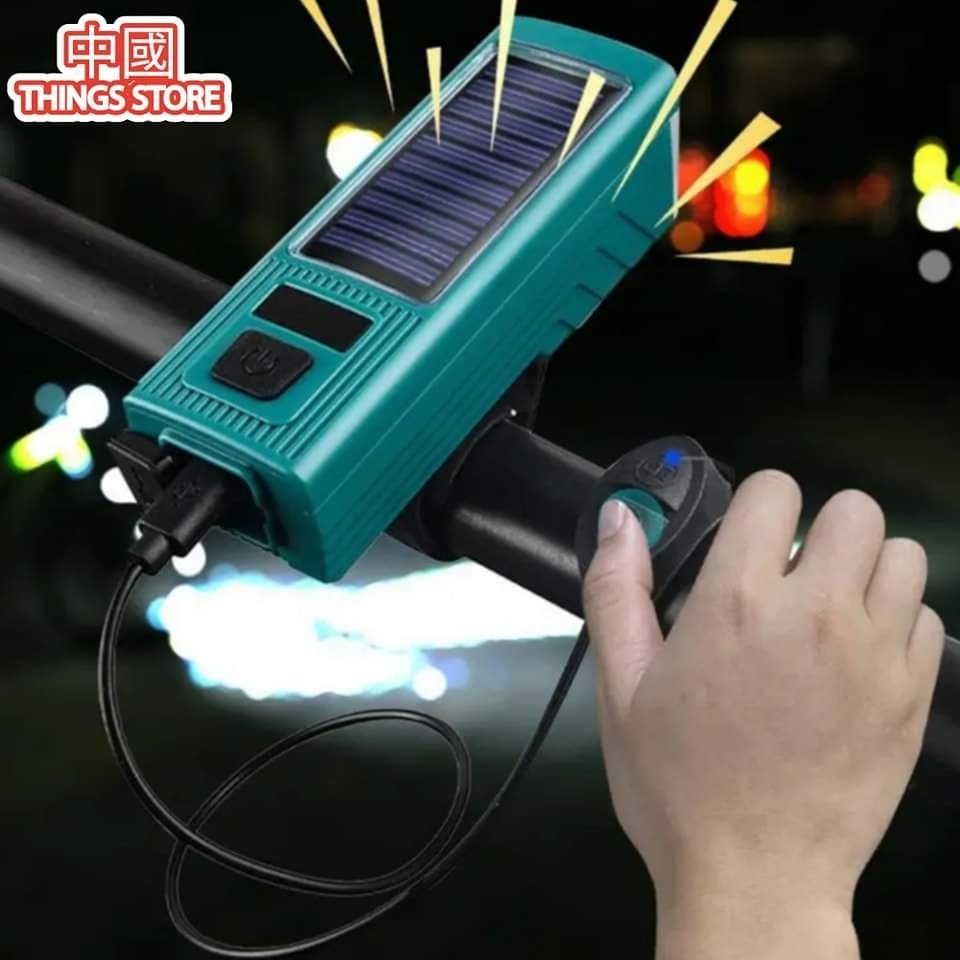 Lámpara de bici solar