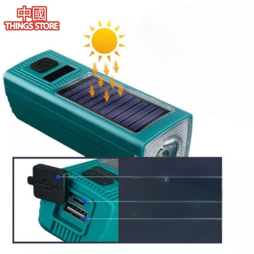 Lámpara de bici solar