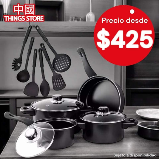 Juego de batería de cocina 13pz