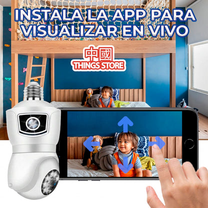 Cámara wifi doble de exterior