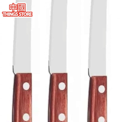 Set de 6 cuchillos rustico