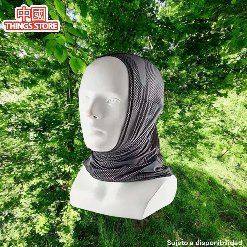Máscara de tela de licra para ciclista