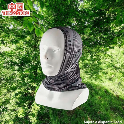 Máscara de tela de licra para ciclista