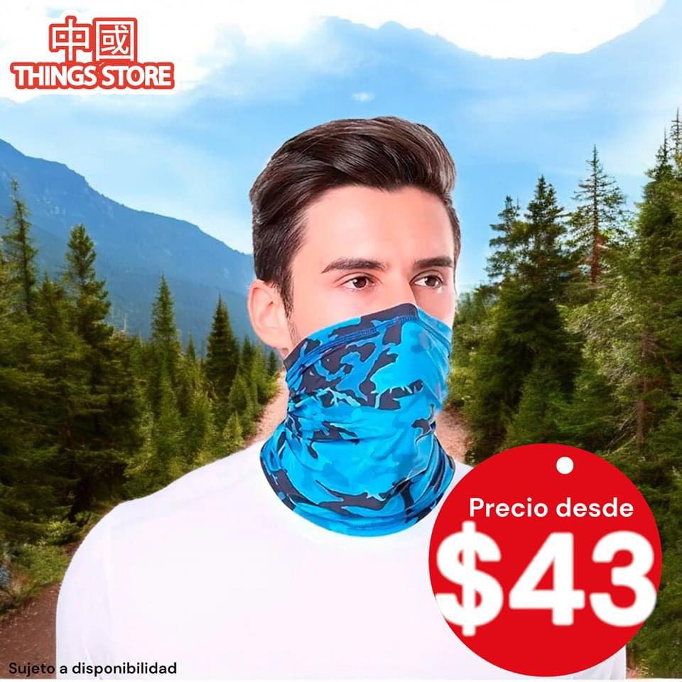 Máscara de tela de licra para ciclista