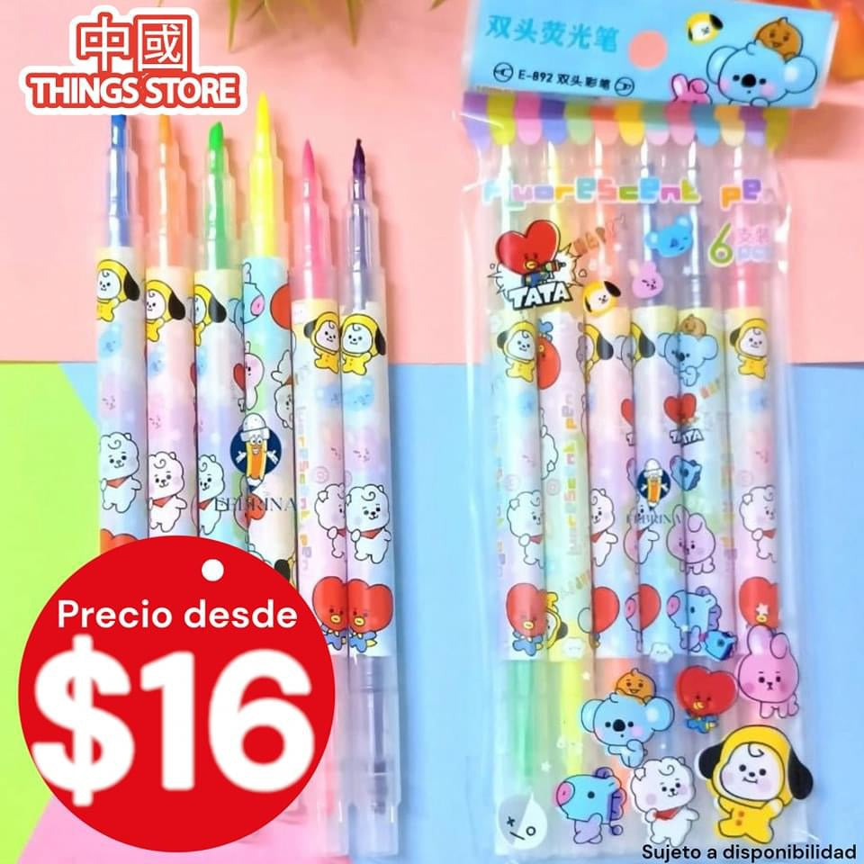 Plumones doble de BTS