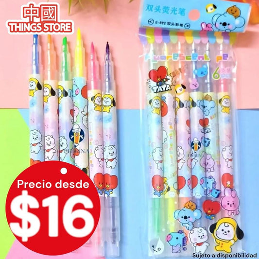 Plumones doble de BTS