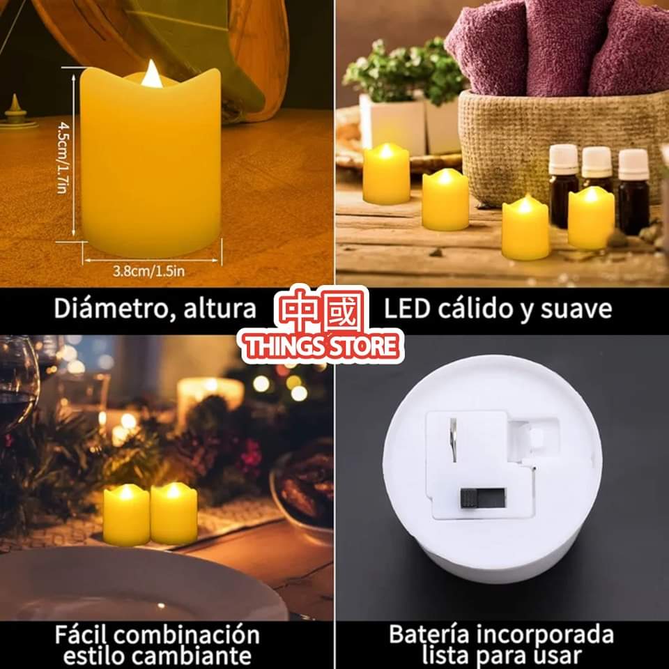 Velas cálida  para decoraciòn.