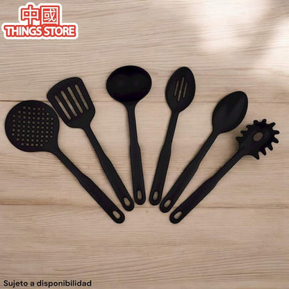 Juego de 6 cucharones de plástico