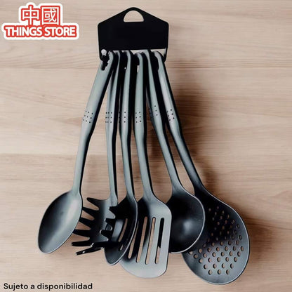 Juego de 6 cucharones de plástico