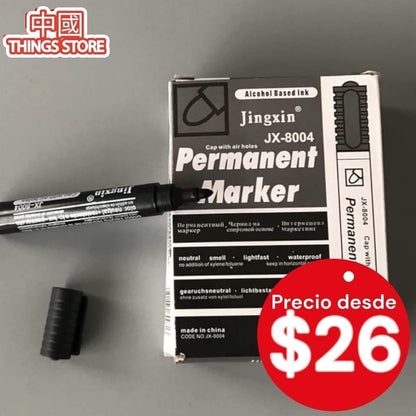 Caja de plumones permanentes