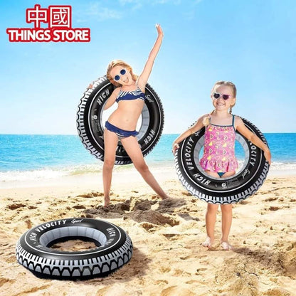 Salvavidas en forma de llanta