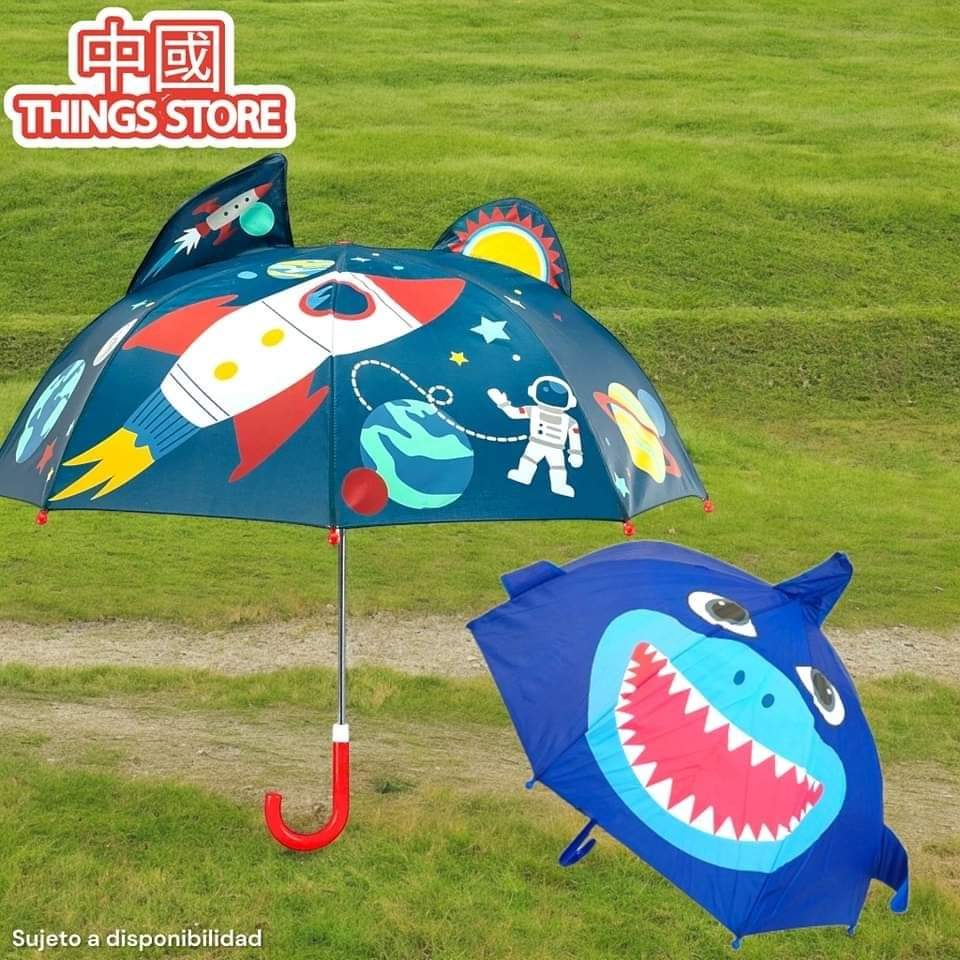 Paraguas niños 3D