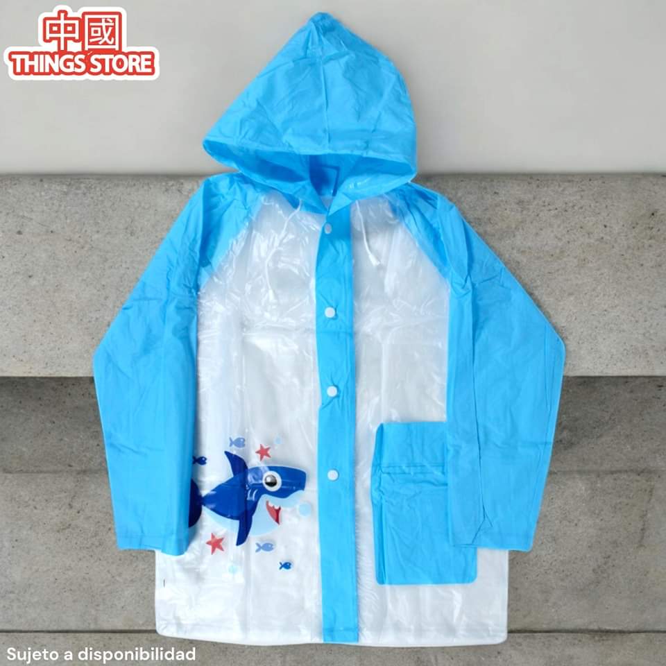 Impermeable de colores para niños