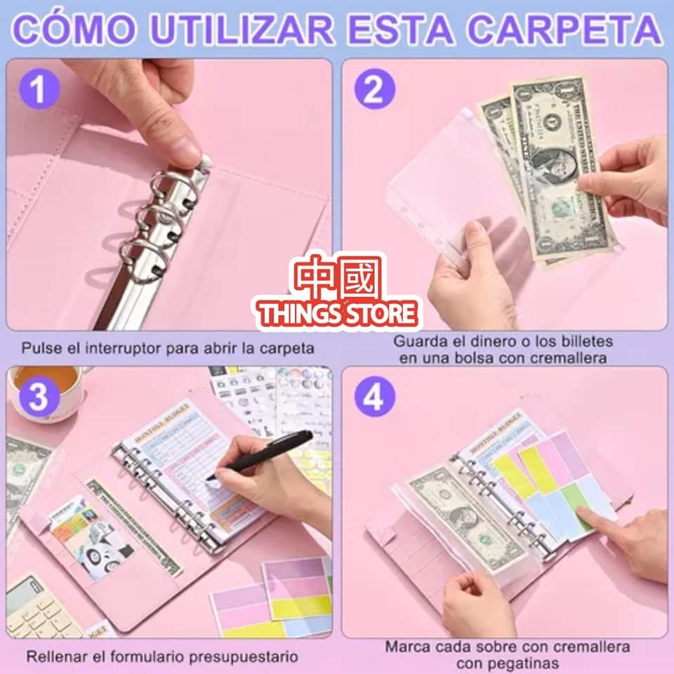 Libreta organizadora de gastos