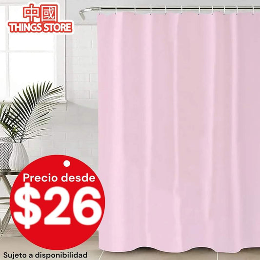 Cortina de baño lisa