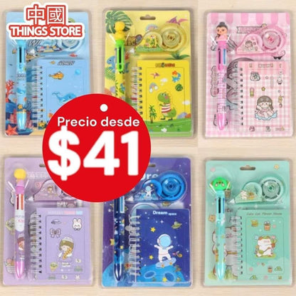 Set de papeleria 3pz