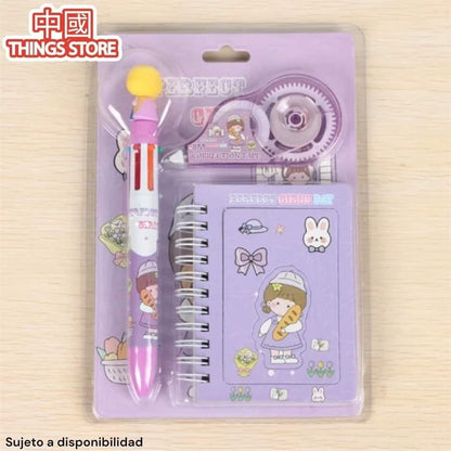 Set de papeleria 3pz