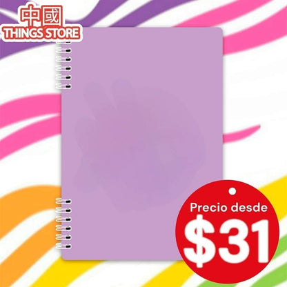 Cuaderno de rayas color liso