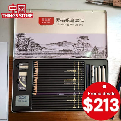 Set de lapices blancos