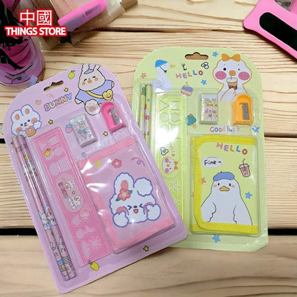 Set de papelería con cartera