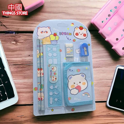 Set de papelería con cartera