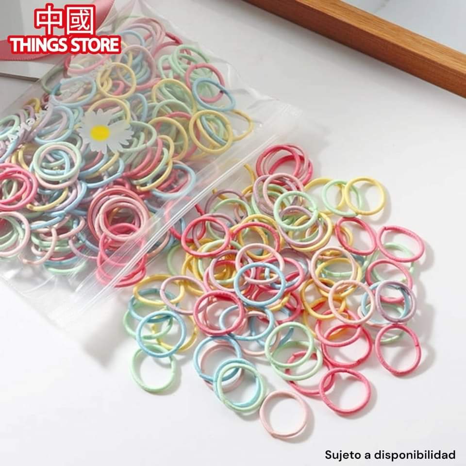 Paquete de ligas para el cabello