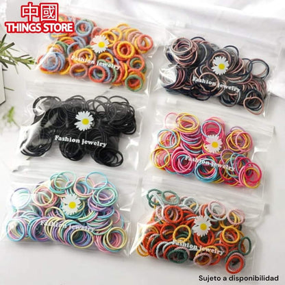 Paquete de ligas para el cabello