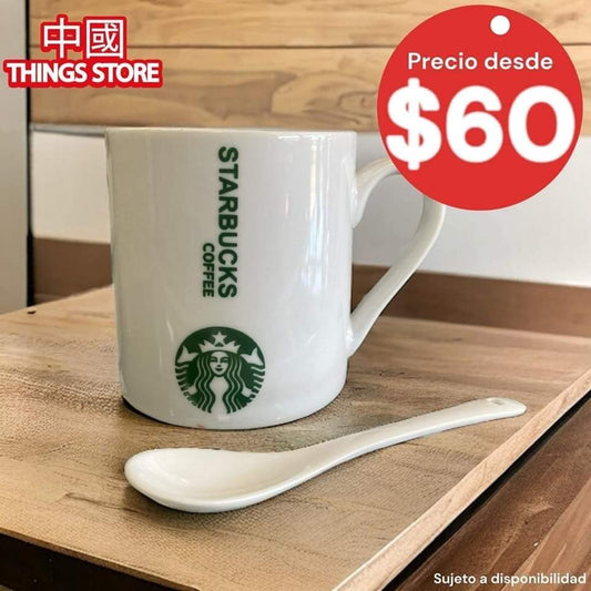 Taza Starbucks con cuchara